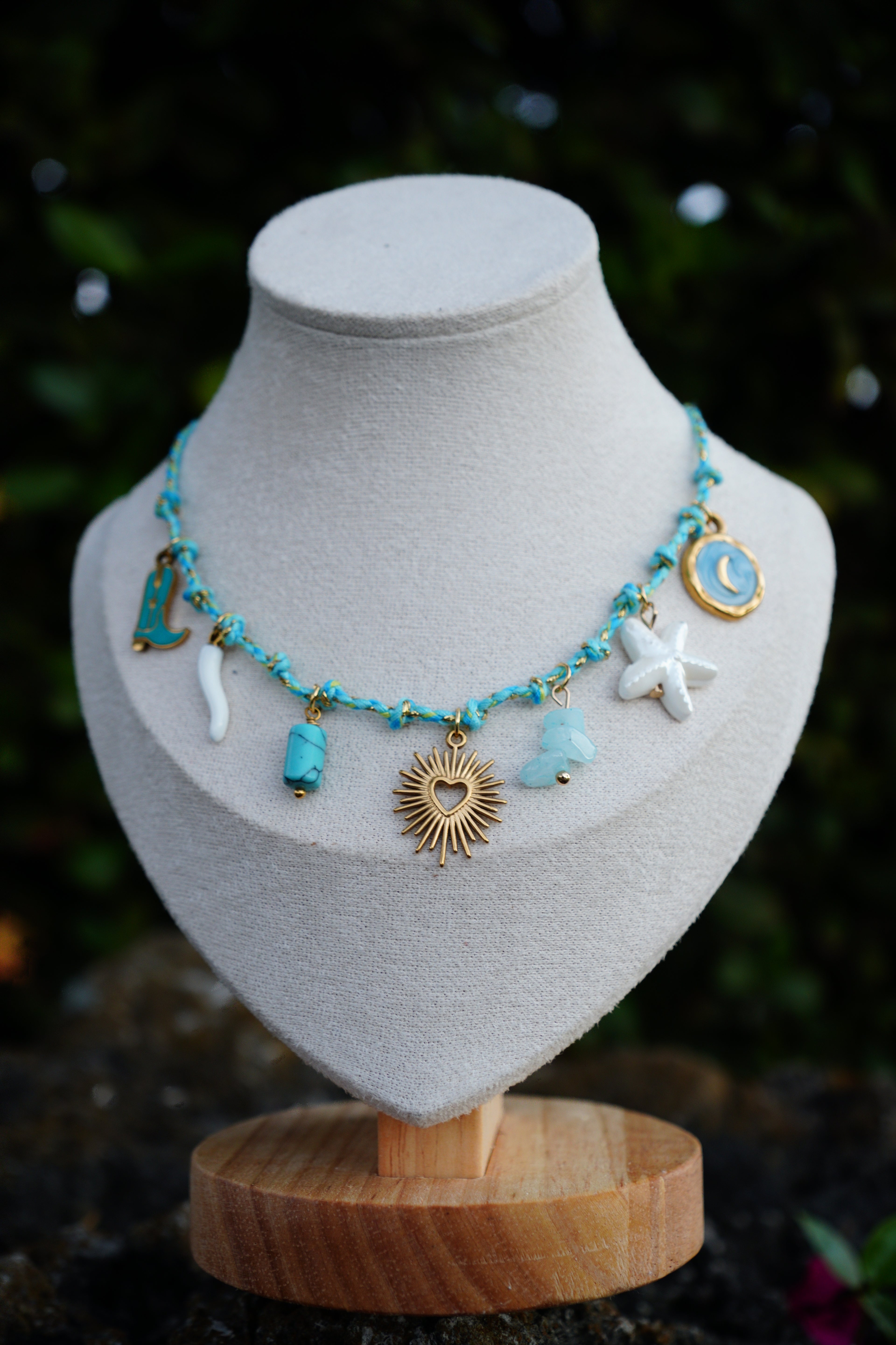 Sun, Sea & Luck Charm Necklace – Spring Collection