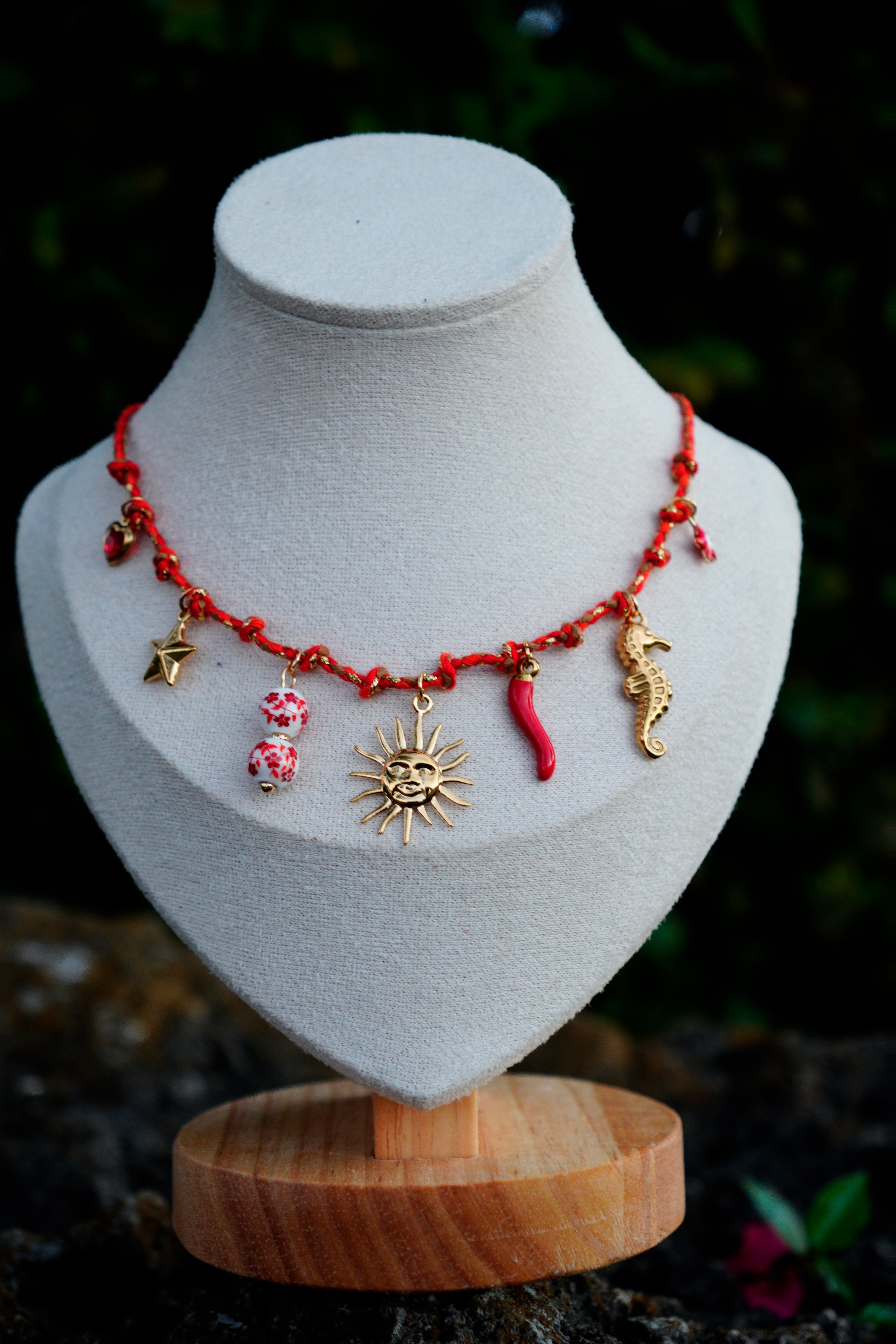 Sun, Sea & Luck Charm Necklace – Spring Collection