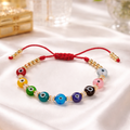 Rainbow Evil Eye Bracelet