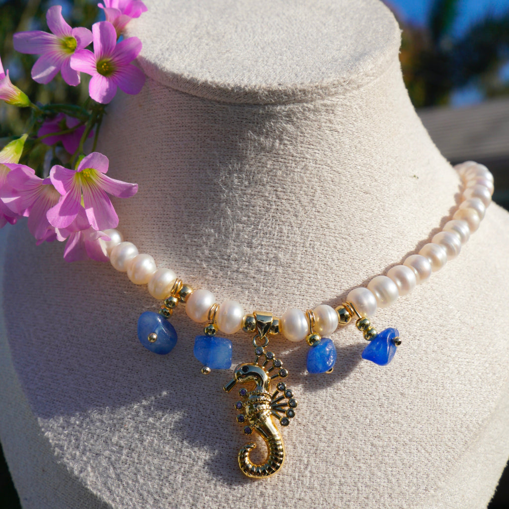 Collar Seahorse Pearl