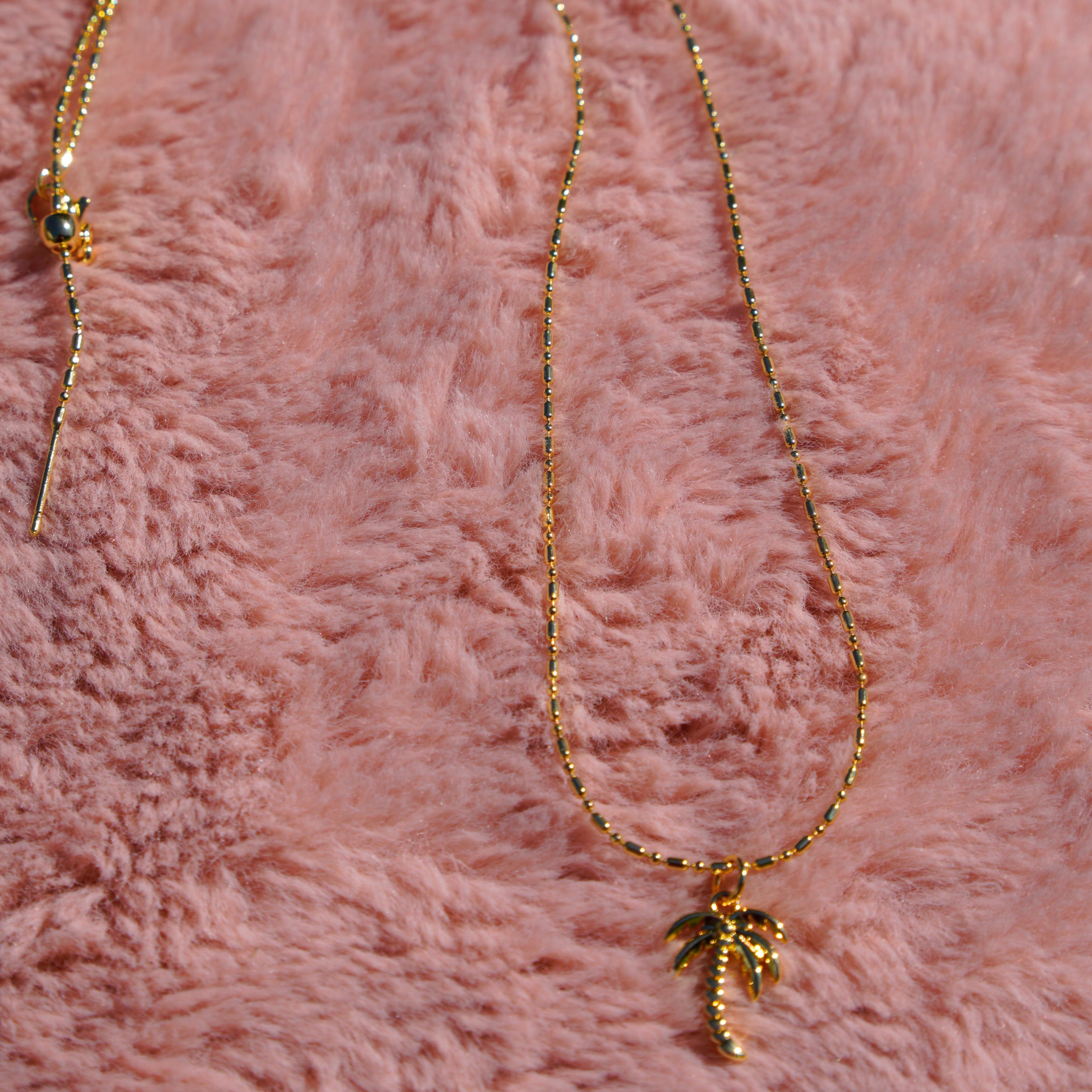Golden Palm Essence Necklace