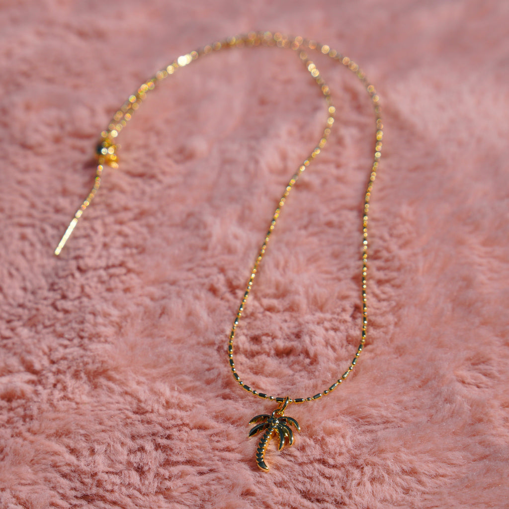 Golden Palm Essence Necklace