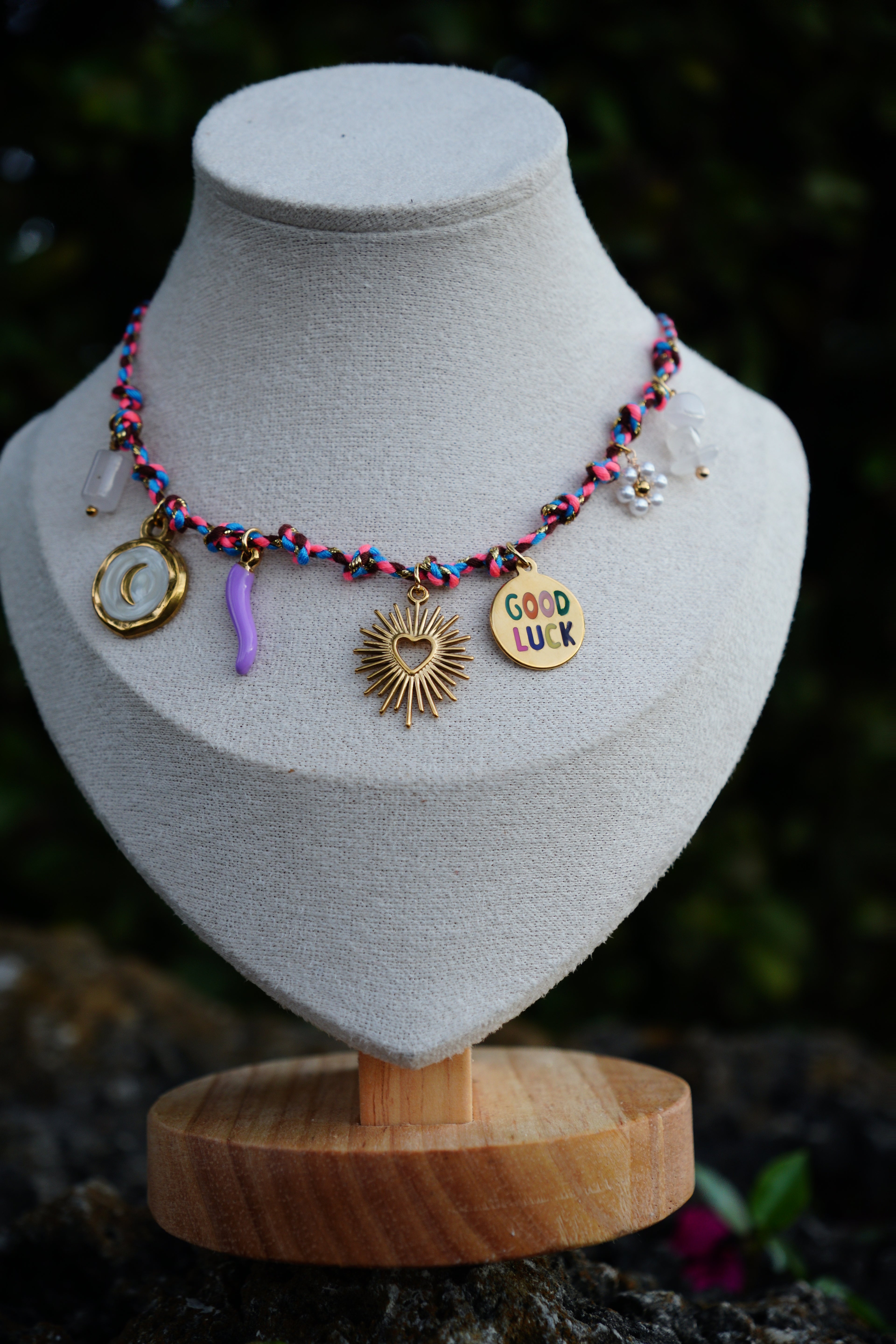 Sun, Sea & Luck Charm Necklace – Spring Collection