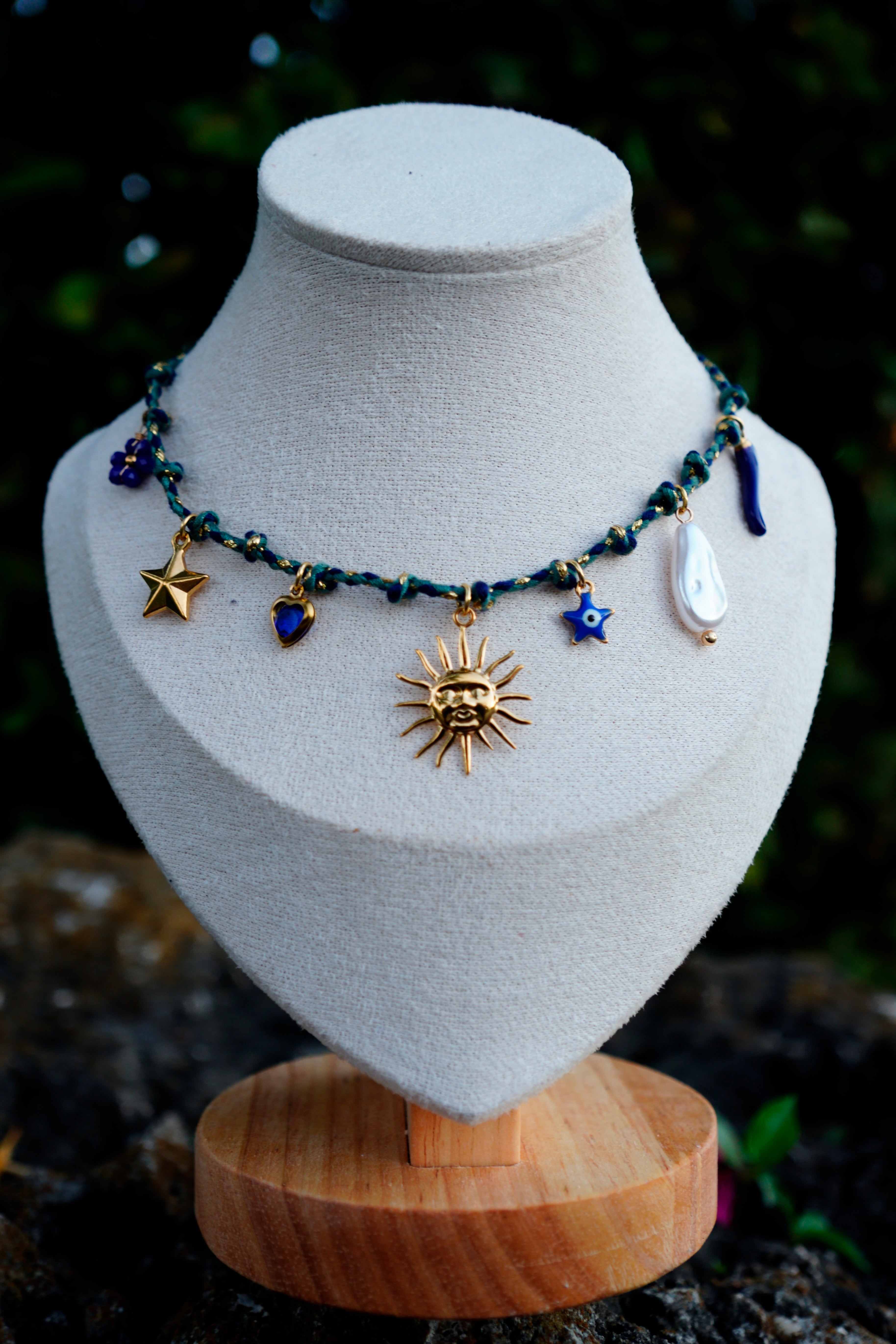 Sun, Sea & Luck Charm Necklace – Spring Collection