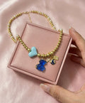 Wanderlust Pearl & 18K Gold Plated Teddy Bear Necklace
