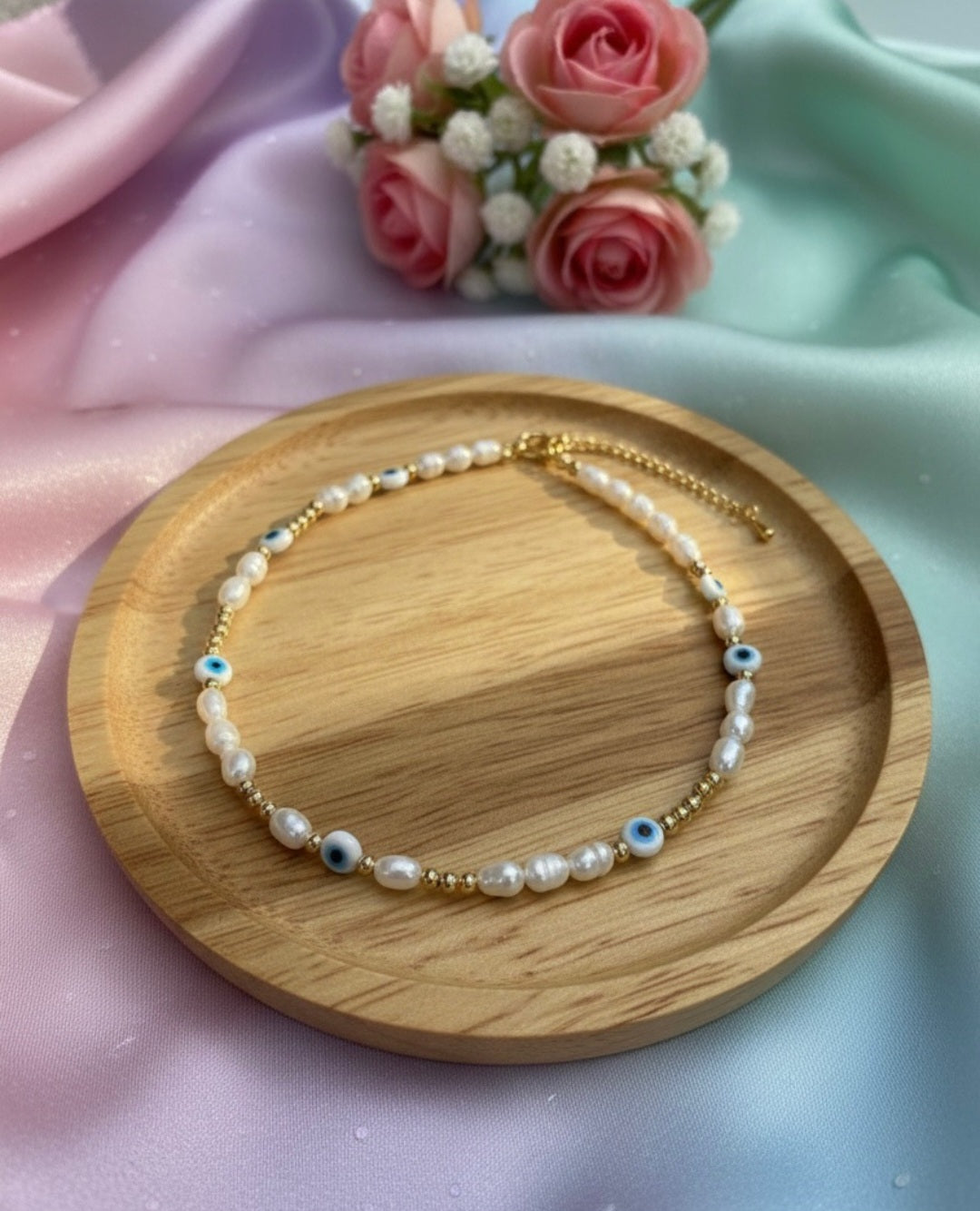 Necklace “Aura of the Sea” – Natural Pearls & Protection